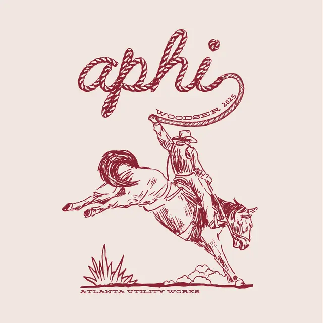 Alpha Phi Rope Cowboy Woodser Shirt