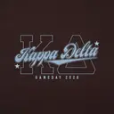 Kappa Delta Curved Lettering Game Day Shirt