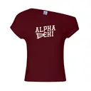 Alpha Chi Omega Bold Lettering Pennant PR Shirt 2