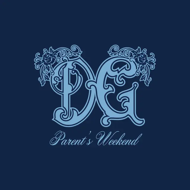 Delta Gamma Floral Script Parent's Weekend Shirt