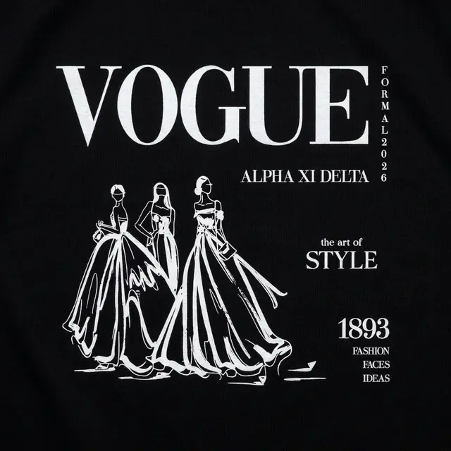 Alpha Xi Delta Fashion Illustration Formal Hoodie