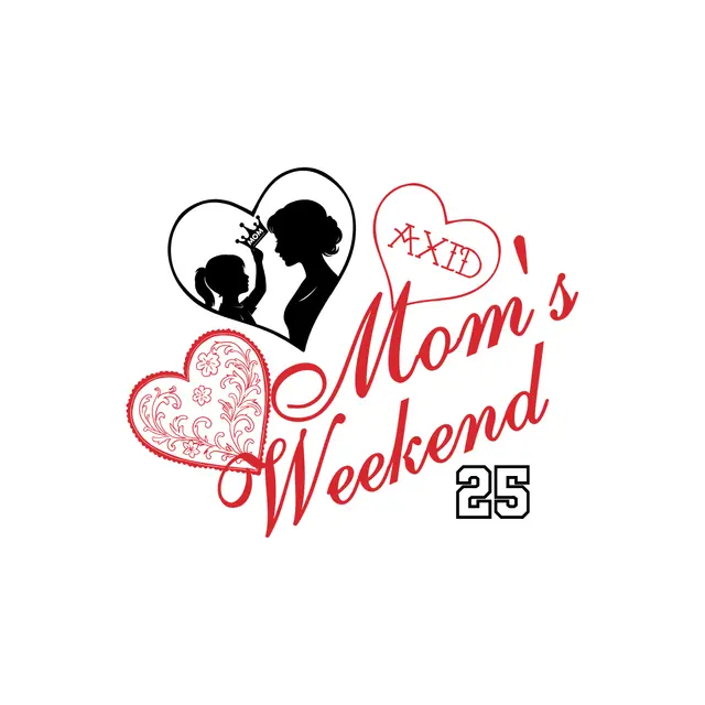 Alpha Xi Delta Silhouette Heart Parent's Weekend Hoodie