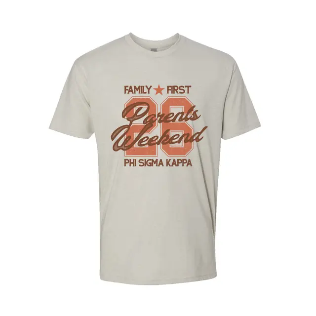 Phi Sigma Kappa Stacked Text Parents Weekend Shirt 2