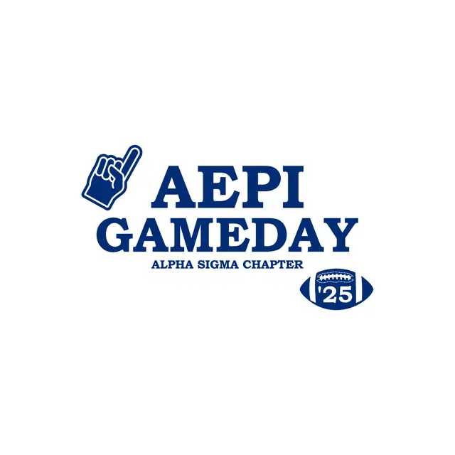 Alpha Epsilon Pi AEPI Foam Finger and Football Game Day Hoodie