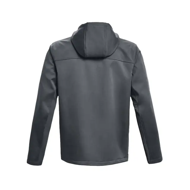 Customizable Under Armour Men's ColdGear® Infrared Shield 2.0 Hooded Jacket 1371587 Grey Back