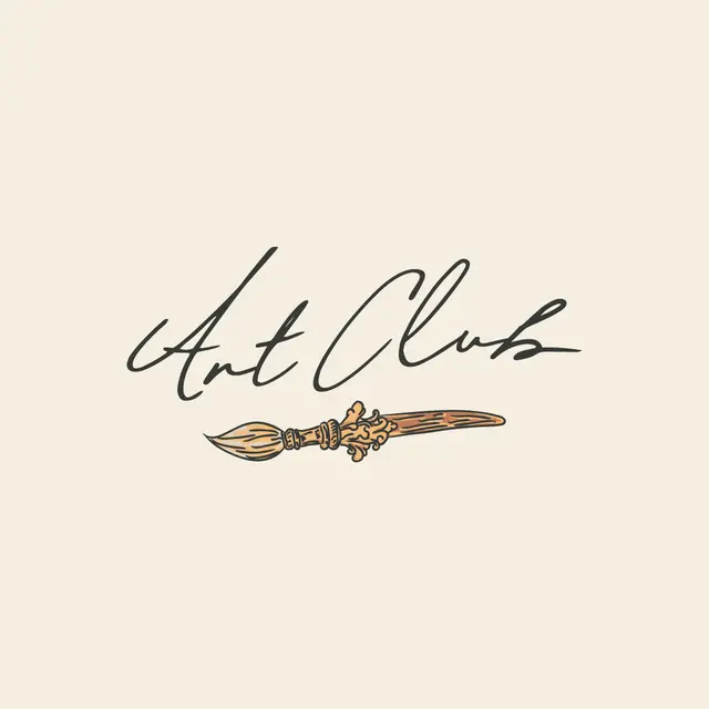 Art Club Elegant Script Brush PR Hoodie
