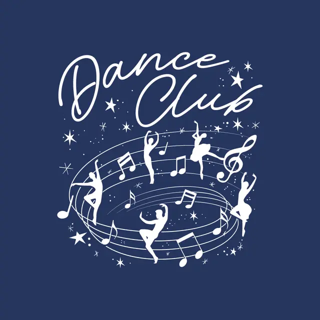 Dance Club Dancers and Musical Notes PR Shirt