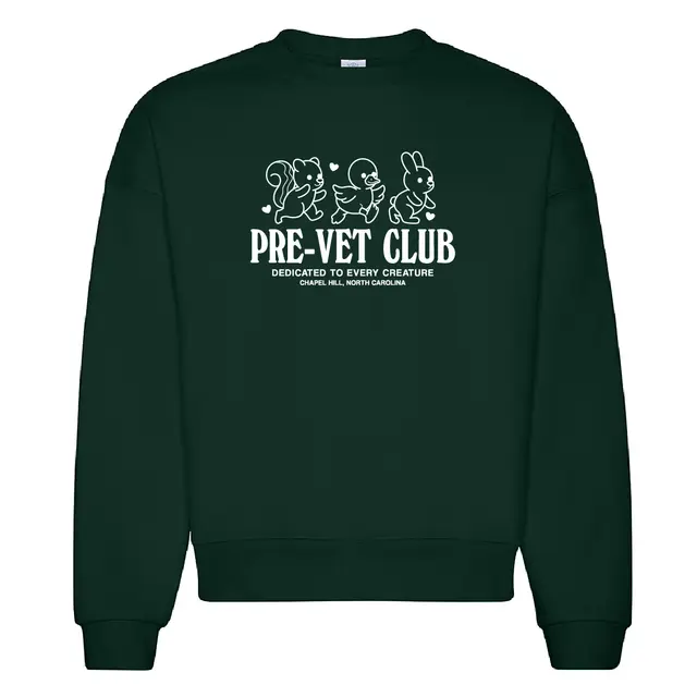 Pre-Vet Club Cute Animal Trio PR Crewneck 2
