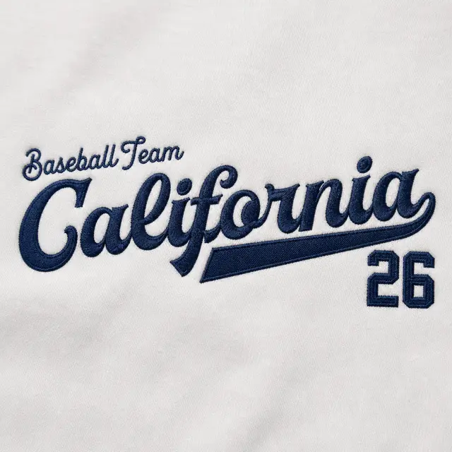 Baseball Team Flowing Script California Text Sweater