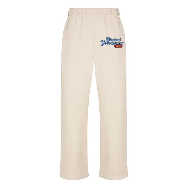 Student Government Retro Bubble Text PR Sweatpants 2