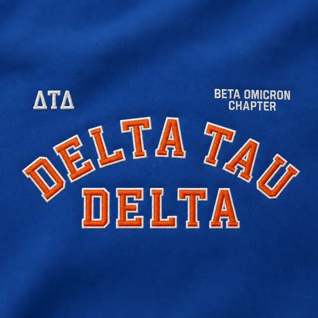 Delta Tau Delta Arched Block Lettering PR Hoodie