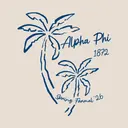 Alpha Phi Palm Tree Spring Formal Shirt