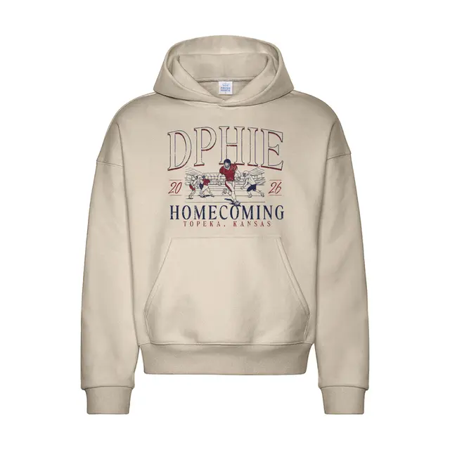 Delta Phi Epsilon Vintage Football Homecoming Hoodie 2