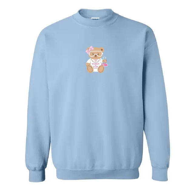 Women in STEM Bear with Beaker PR Crewneck 2
