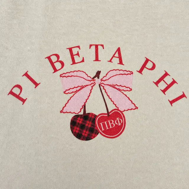 Pi Beta Phi Cherry Illustration Rush Tank