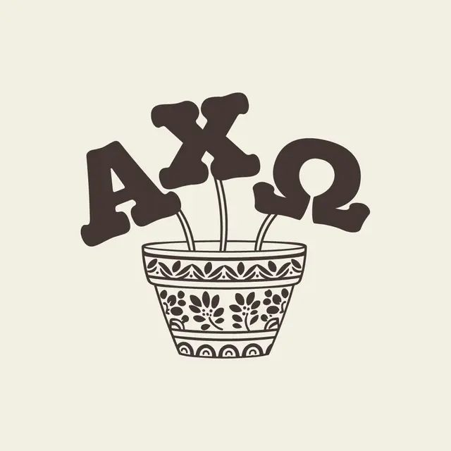 Alpha Chi Omega Floral Pot PR Tank