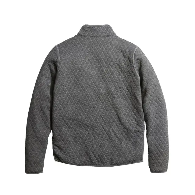 Marine Layer Women's Reversible Corbet Pullover wl12s Heather Grey- Charcoal Back