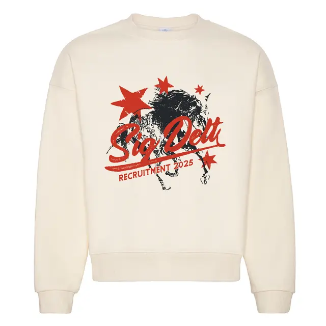 Sigma Delta Tau Bold Stars and Horse Recruitment Crewneck 2