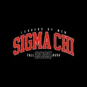 Sigma Chi Bold Red Text Fall Rush Crewneck