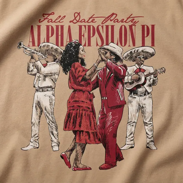Alpha Epsilon Pi Dancing Couple Illustration Date Party Sweater