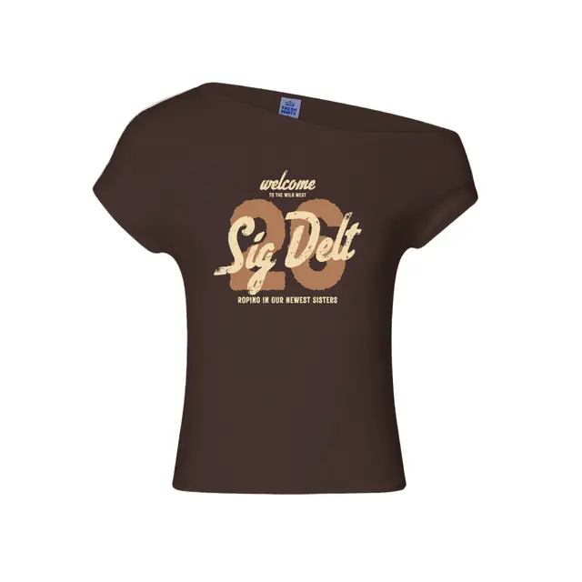 Sigma Delta Tau Wild West Lettered Rush Shirt 2