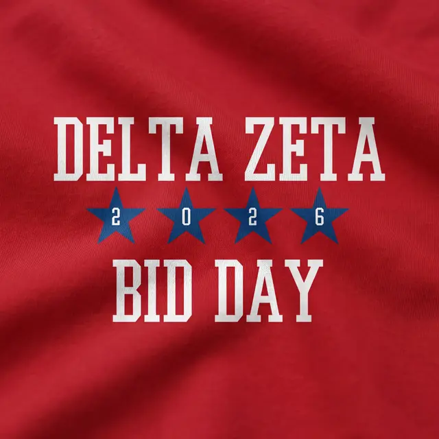 Delta Zeta Star Graphic Bid Day Shirt