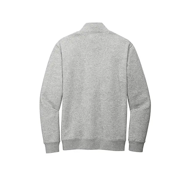 District V.I.T. Fleece 1/4-Zip Light Heather Grey Back