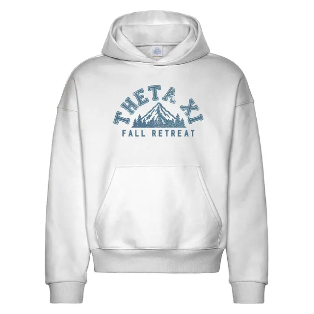 Theta Xi Mountain Graphic Fall Retreat Hoodie 2