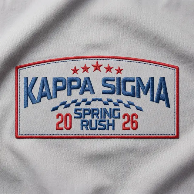 Kappa Sigma Block Lettering Stars Rush Hat