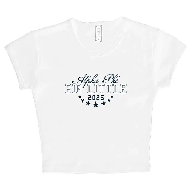 Alpha Phi Bold Stars Big Little Reveal Shirt 2
