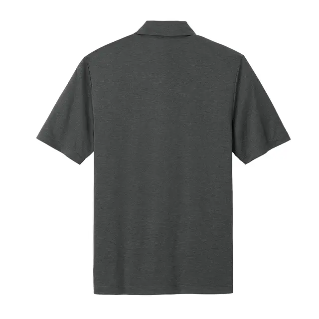 MERCER+METTLE Recharge Jersey Polo Anchor Grey Heather Back