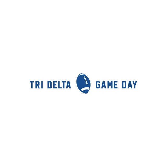 Delta Delta Delta Football Icon Game Day Shirt