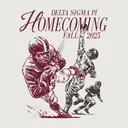 Delta Sigma Pi Football Scene Homecoming Hoodie