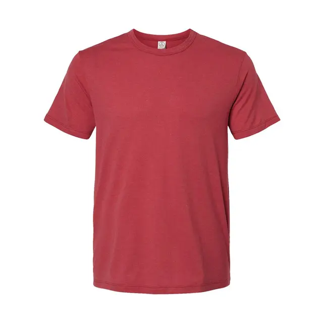 Customizable Alternative Men's Modal Tri-Blend T-Shirt 4400hm Faded Red Front
