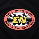 Sigma Nu Racing Checkered Graphic Rush Shirt