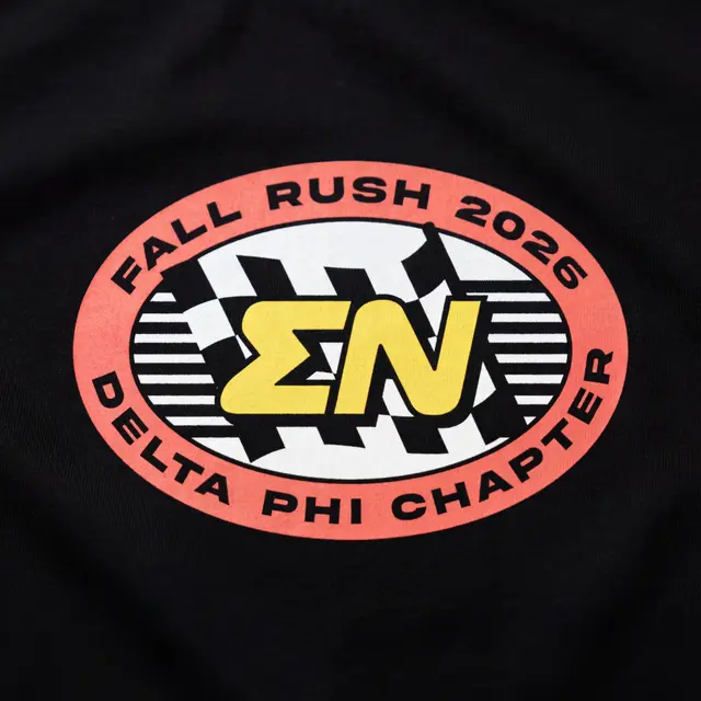 Sigma Nu Racing Checkered Graphic Rush Shirt