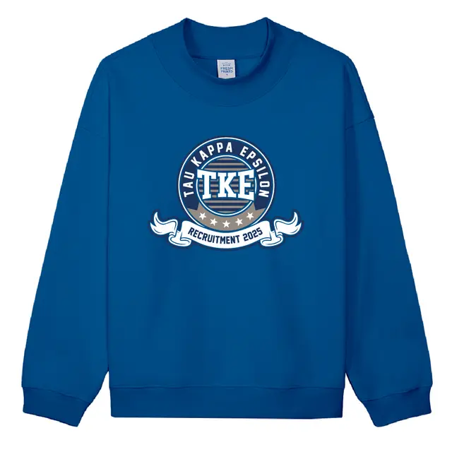 Tau Kappa Epsilon Bold Banner Rush Crewneck 2