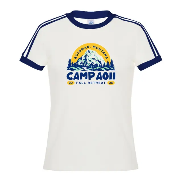 Alpha Omicron Pi Mountain Scene Fall Retreat Shirt 2