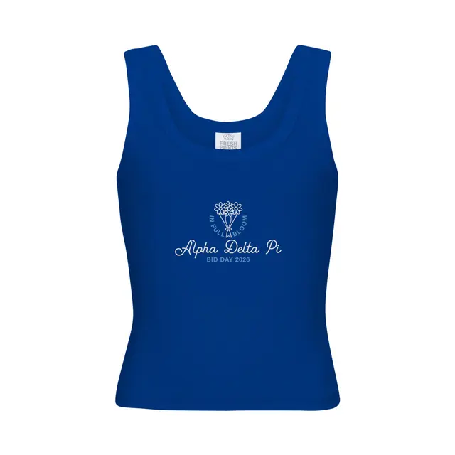 Alpha Delta Pi Floral Illustration Rush Tank 2