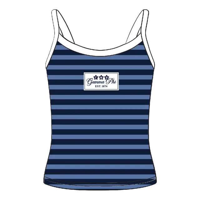 Gamma Phi Text Tag PR Tank 2