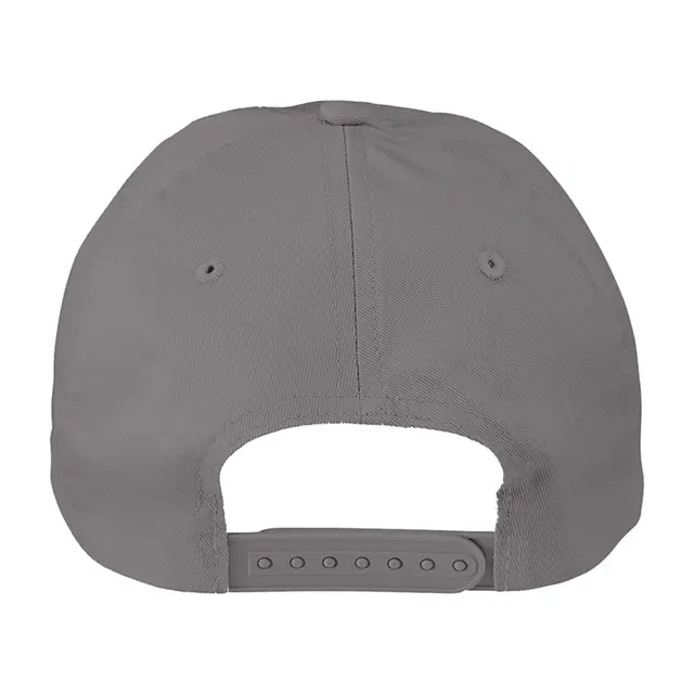 Big Accessories 6-Panel Twill Unstructured Cap bx880 Dark Grey Back