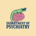 Department of Psychiatry Alligator and Brain PR Shirt