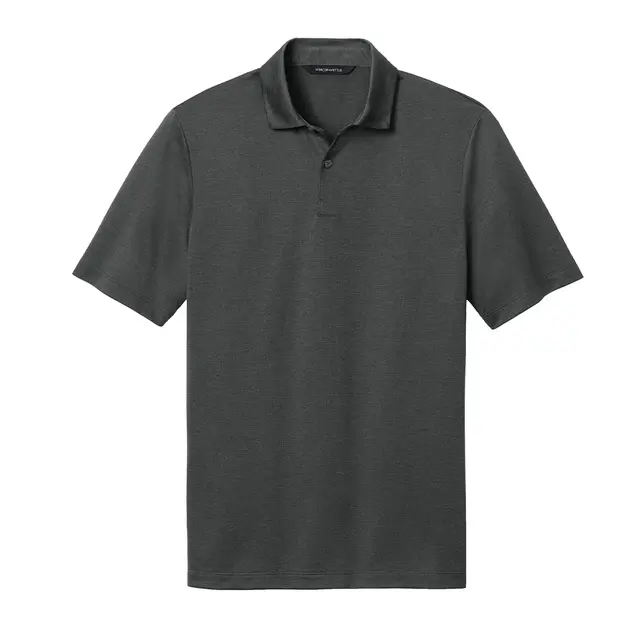 MERCER+METTLE Recharge Jersey Polo Anchor Grey Heather Front