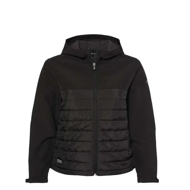 Women's Vista Soft Shell Puffer Jacket Black Front