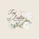 Delta Delta Delta Floral Butterfly Mom's Weekend Crewneck