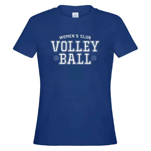 Women's Club Volleyball Stitch Lettering PR Shirt 2