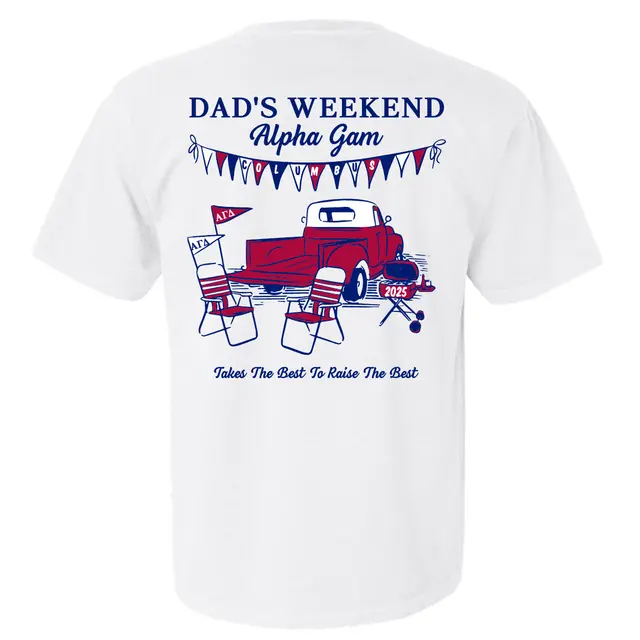 Red Truck Dad's Weekend Shirt for Alpha Gamma Delta