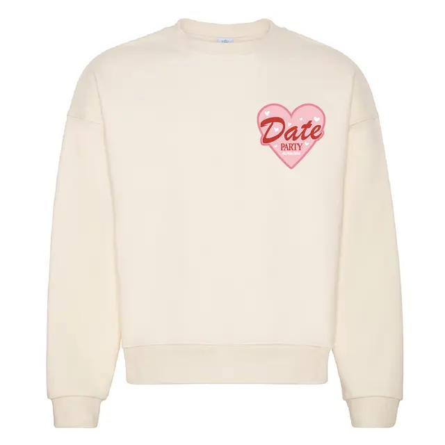 Alpha Gamma Delta Pink Heart Date Party Crewneck 2