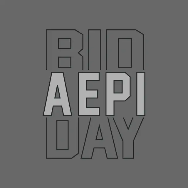 Alpha Epsilon Pi Bold Block Text Bid Day Shirt