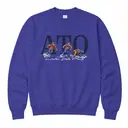 Alpha Tau Omega Skiing Bear Illustration Date Party Sweater 2